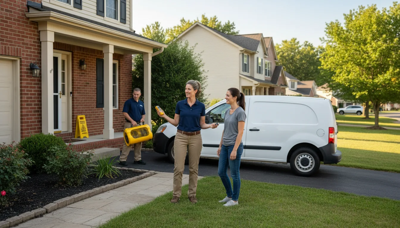 Residential water damage restoration in Hi Hat, KY